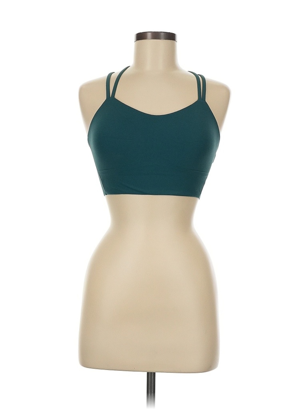 lululemon athletica Like a Cloud Teal Strappy Back Sports Bra size 8